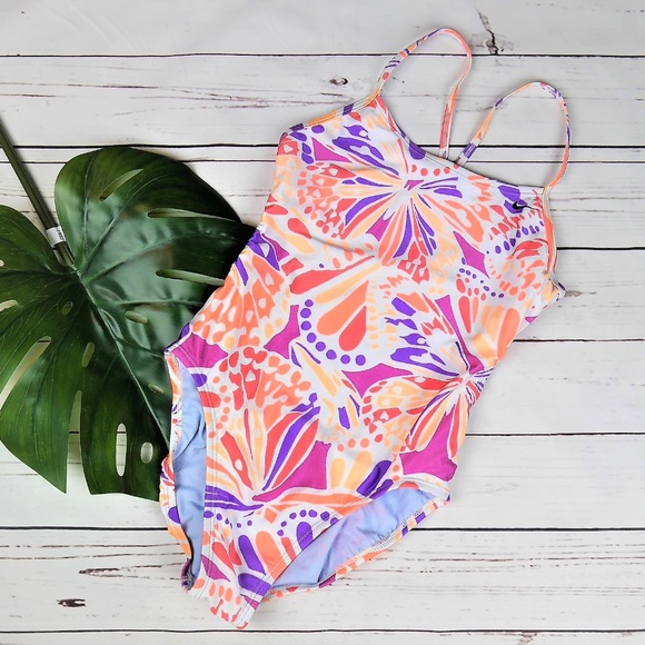 nike floral swimsuit